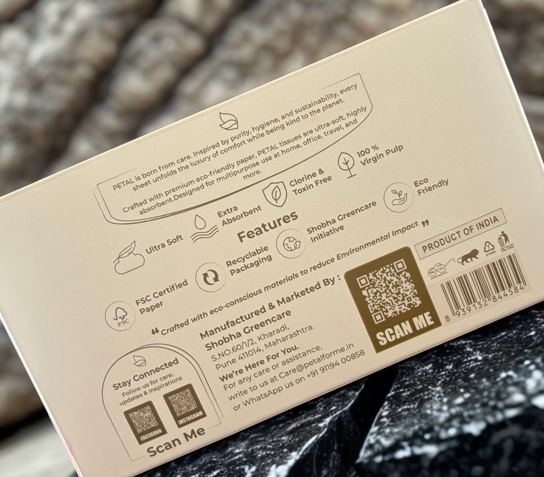 Petal Premium Facial Tissues - Twin Pack