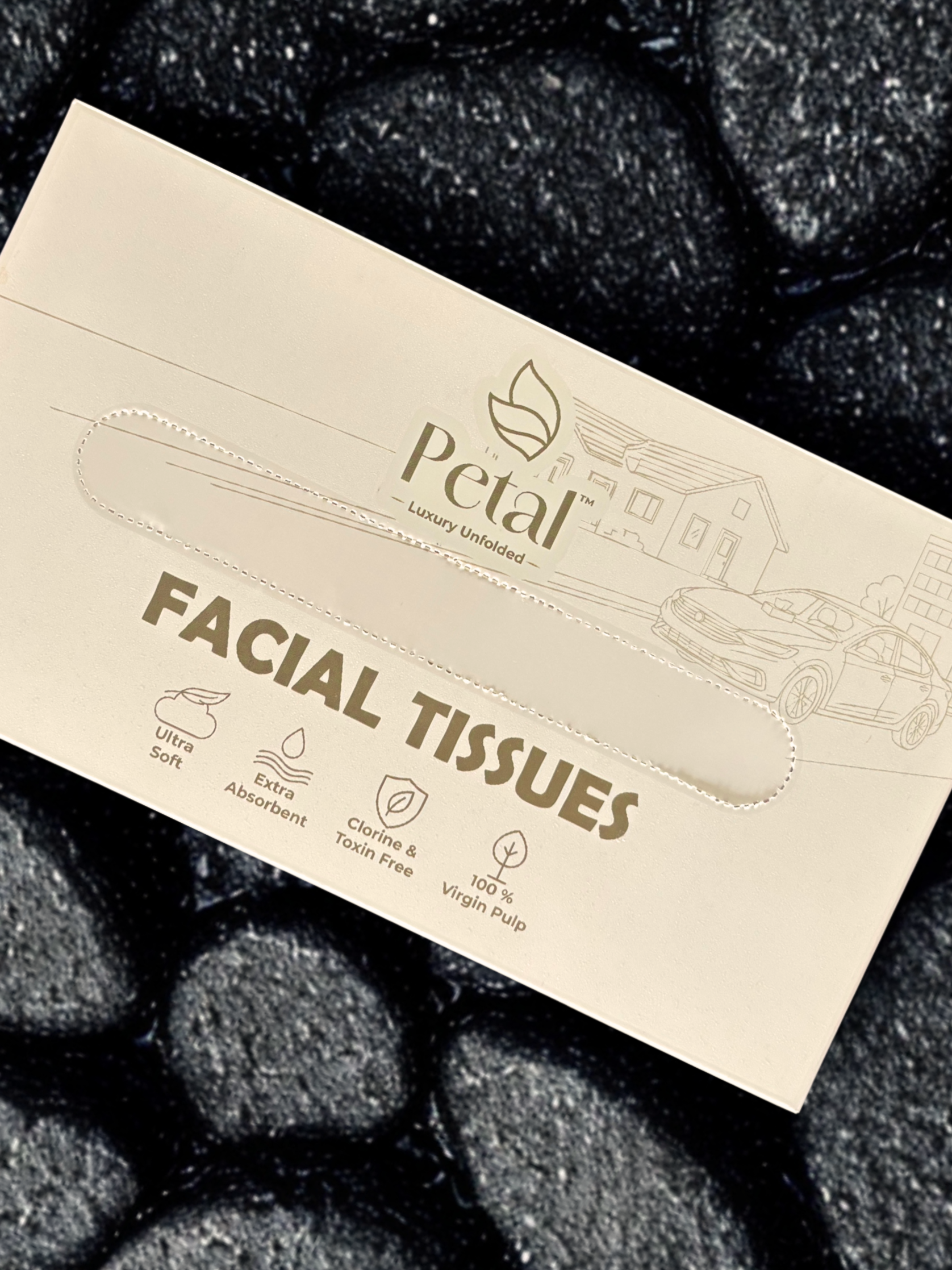 Petal Premium Facial Tissues - Twin Pack
