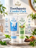 Petal Dental Combo (1 Herbal Toothpaste + 1 Calcium Toothpaste)