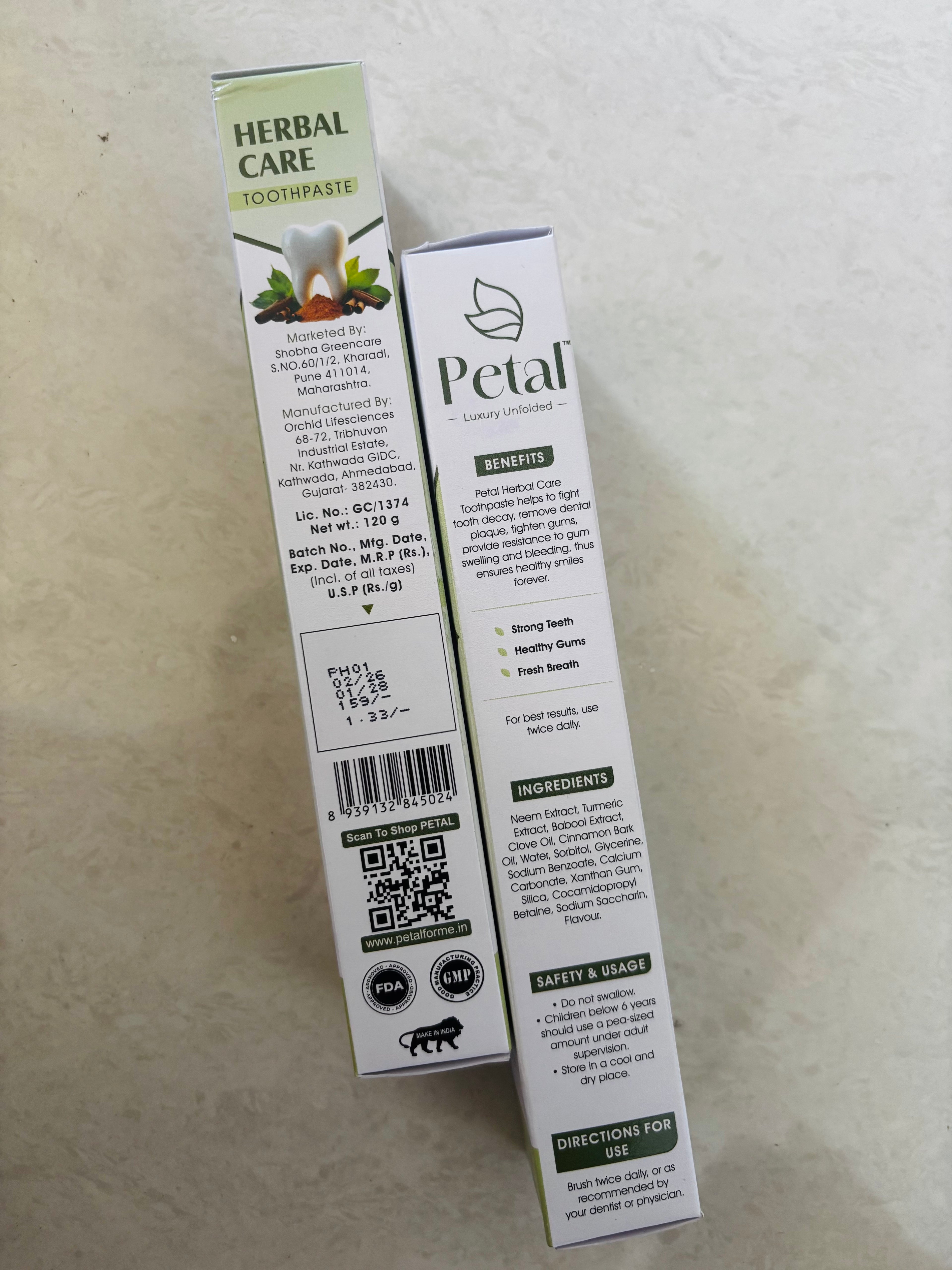 Petal Herbal Toothpaste