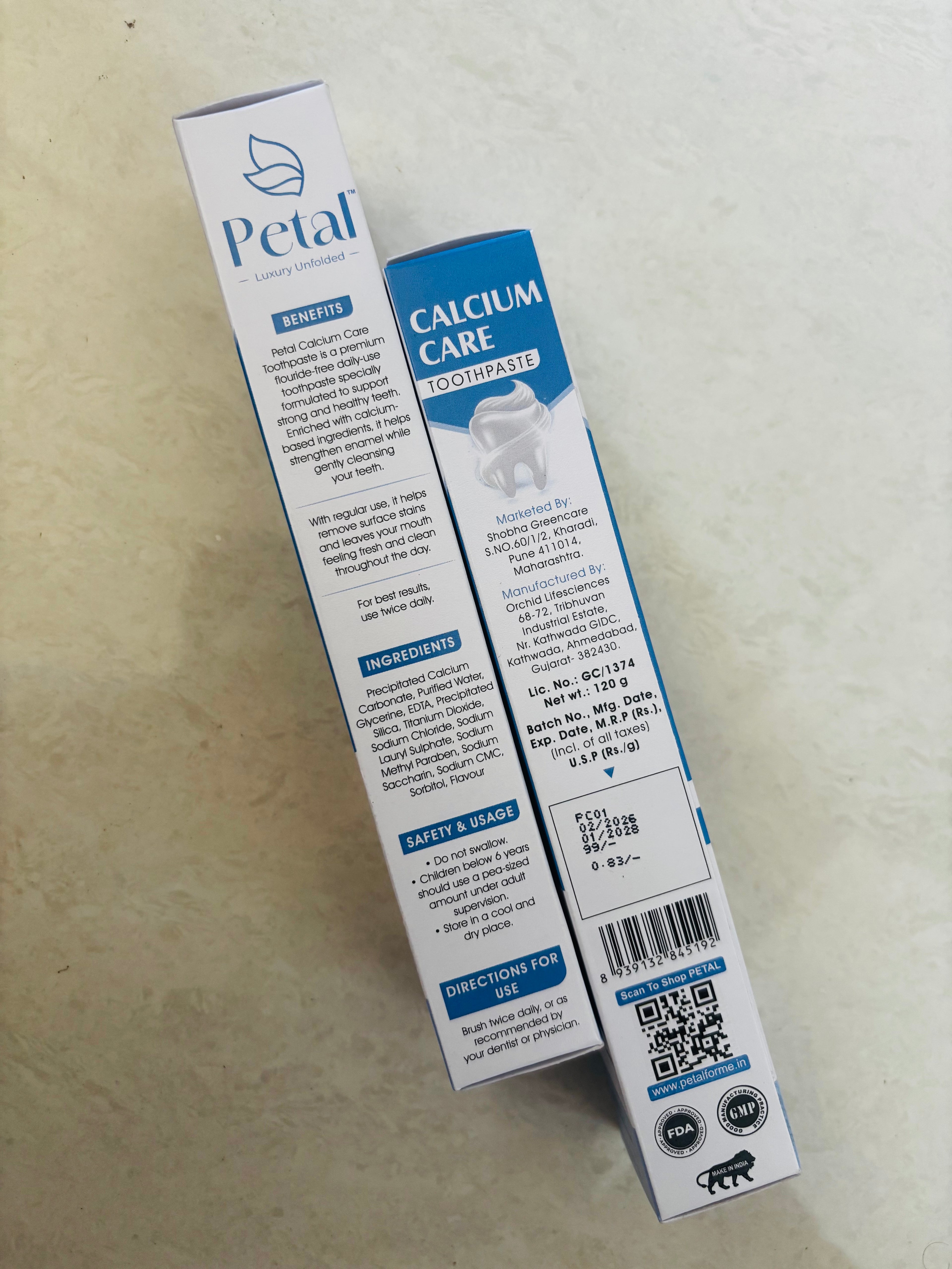 Petal Calcium Toothpaste