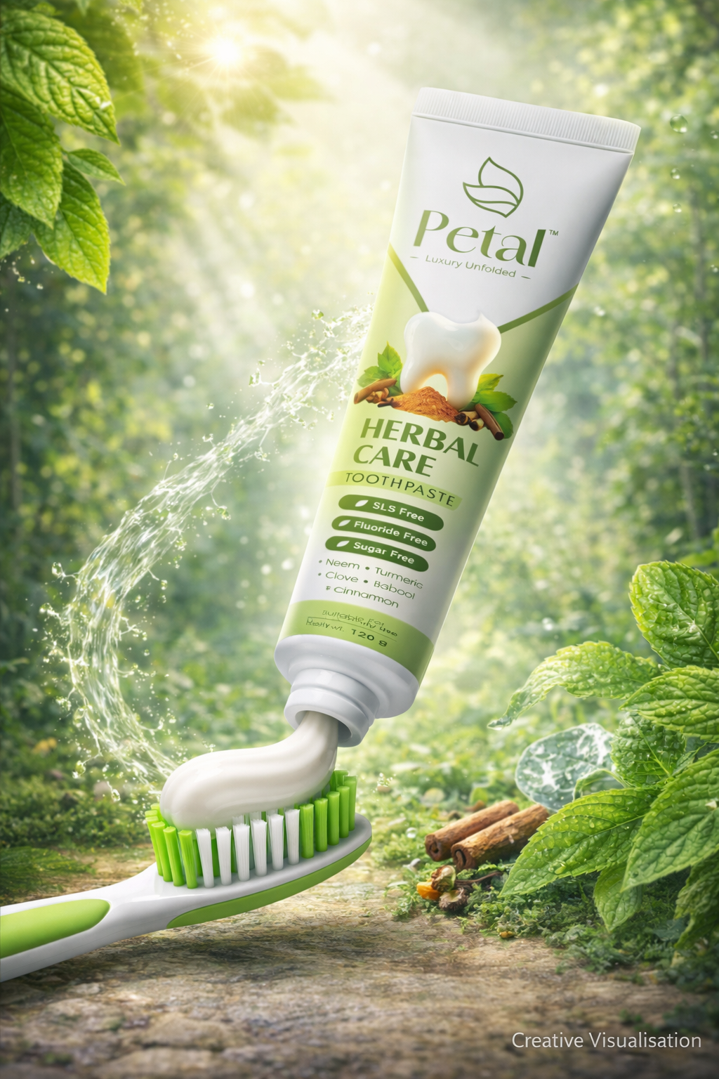 Petal Dental Super Saver Combo (3 Herbal Toothpaste + 3 Calcium Toothpaste)