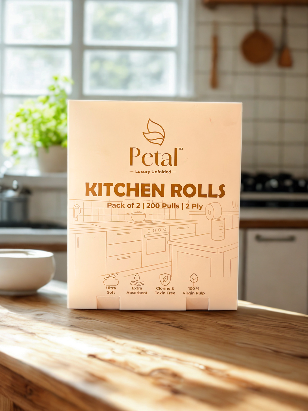 Petal Premium Kitchen Roll Duo