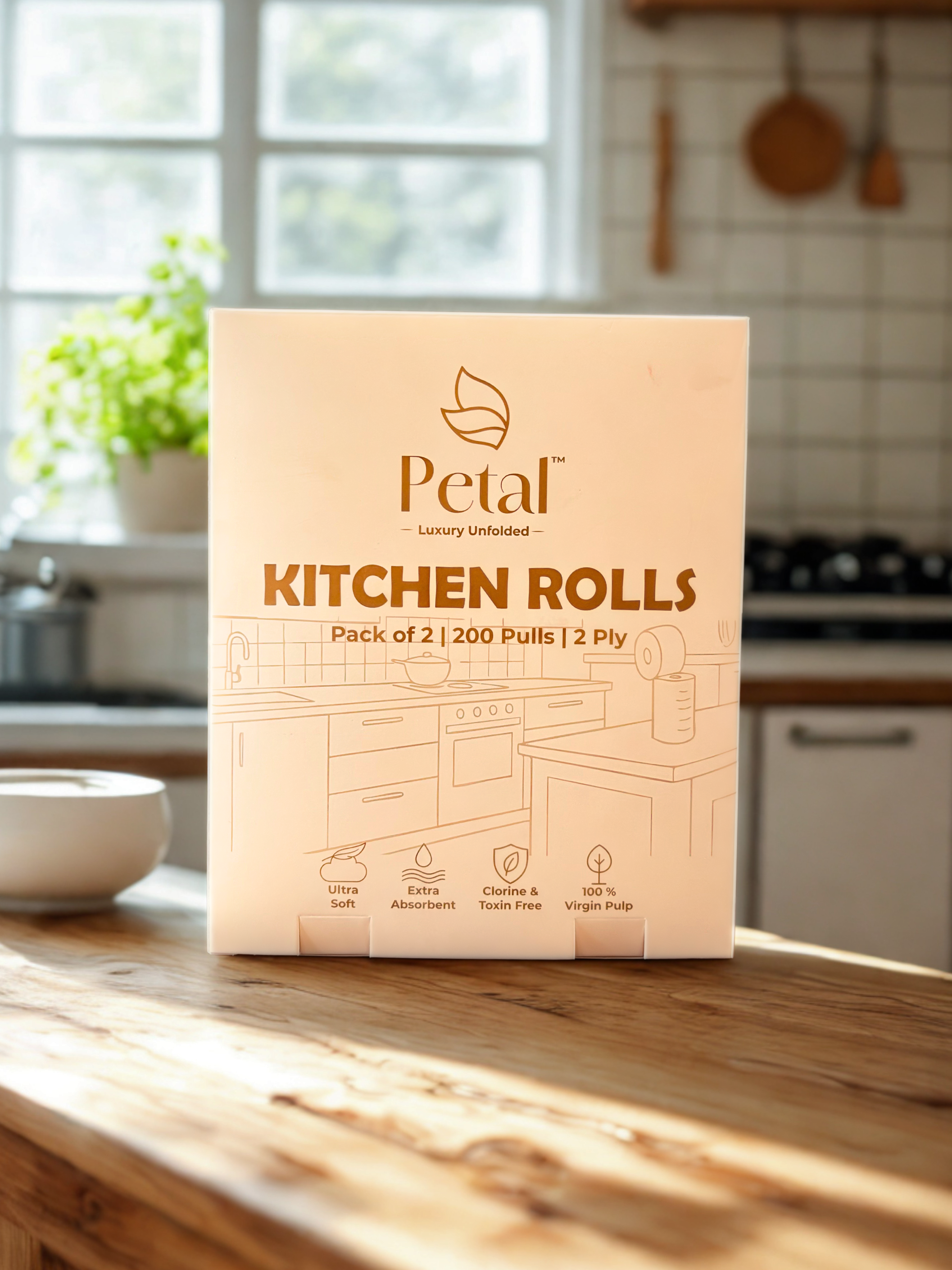 Petal Premium Kitchen Roll Duo