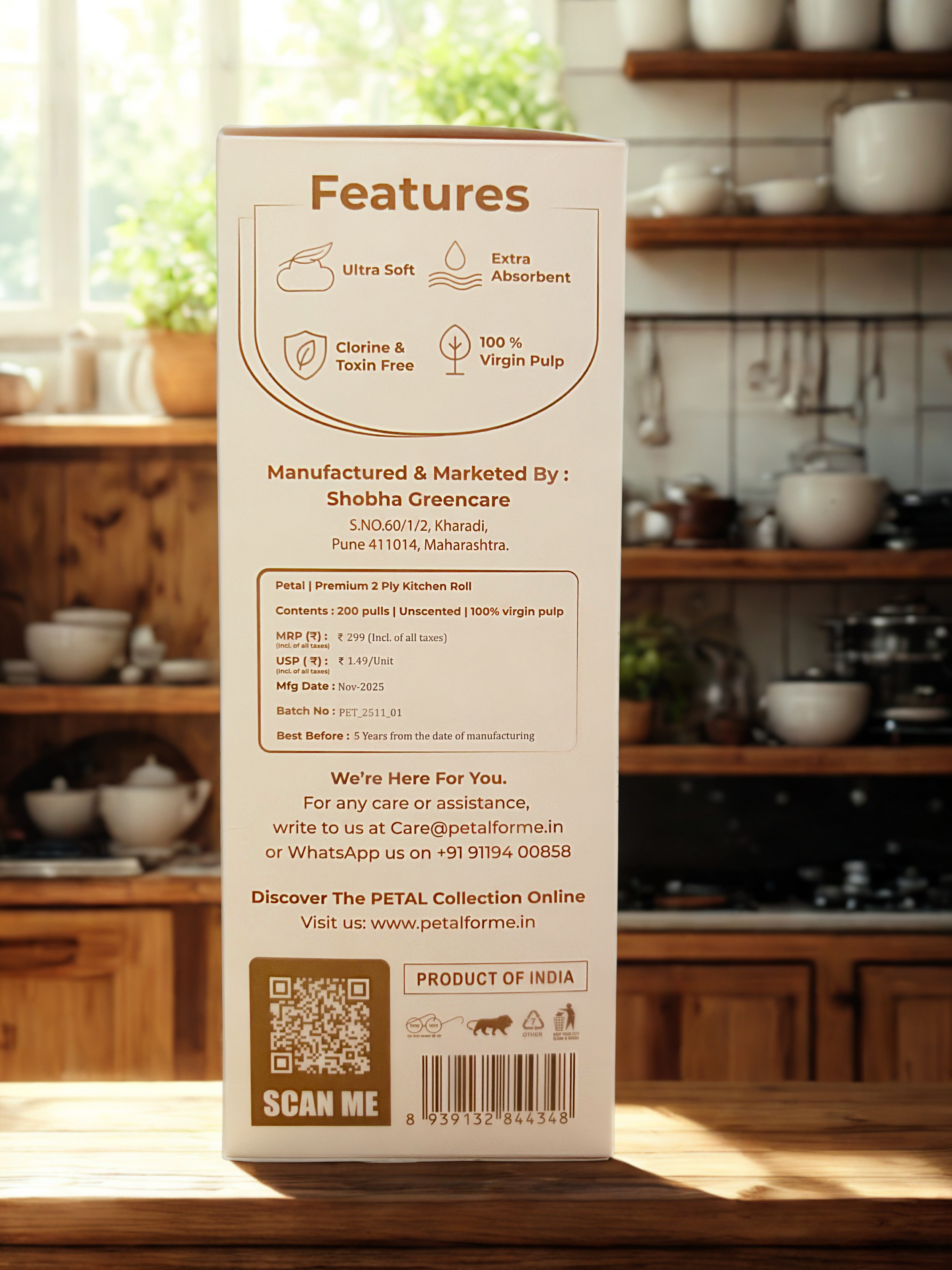 Petal Premium Kitchen Roll Duo