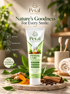 Petal Dental Combo (1 Herbal Toothpaste + 1 Calcium Toothpaste)