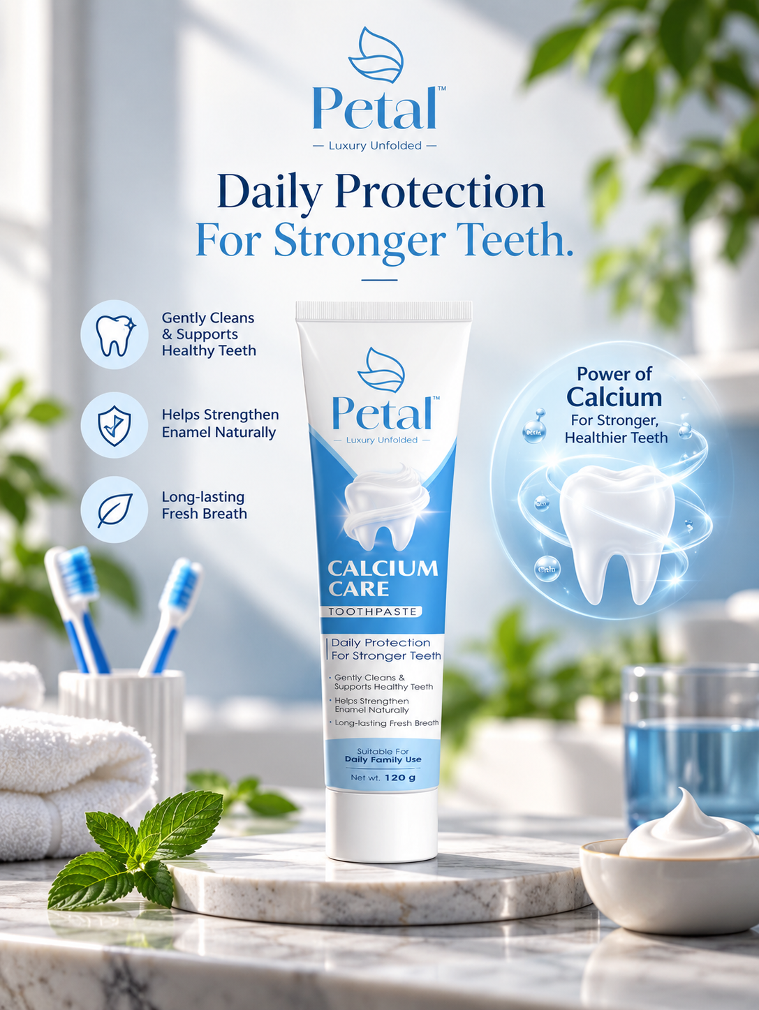 Petal Calcium Toothpaste ( Pack of 2)